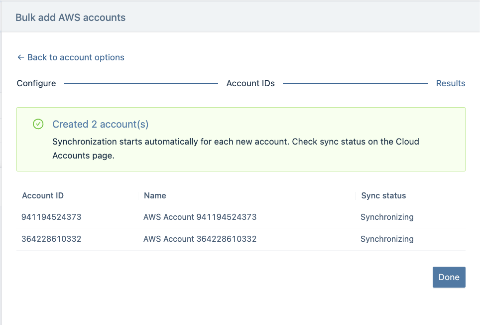 Account ID paste and preview table 2
