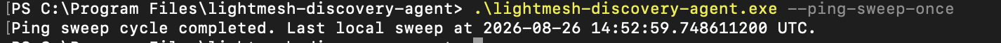 Server Core - &ndash;ping-sweep-once